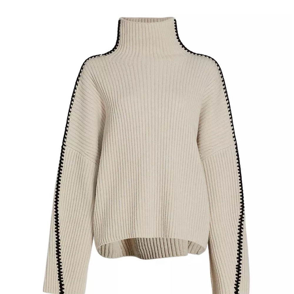 Rag and Bone Ingrid Stitched Turtleneck Sweater